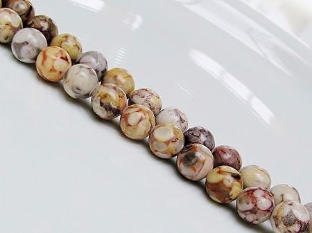 jaspe océanique, perles de pierres gemmes